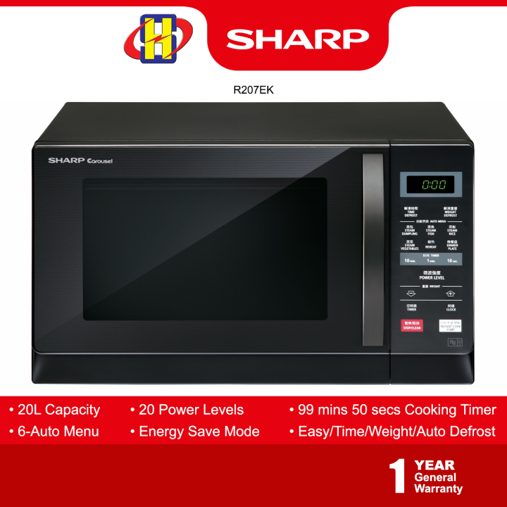 Sharp Microwave Oven (20L) 20Power Level & EnergySaving Mode Touch
