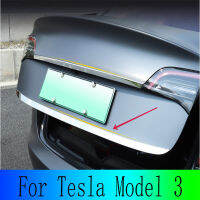 For Tesla Model 3 Car Trunk Cover Vehicle Door Protector Scuff Plate Pads Decoration Accessories Chrome Styling Stickers Trim