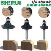 1pcs 6mm shank 1/4 shank Corner Round Over Router Bit with BearingMilling Cutter for Wood Woodwork Tungsten Carbide