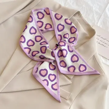 Purple on sale silk scarves