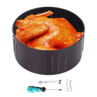 เปลี่ยน Air Fryer ตะกร้า Non Stick ย่างทำอาหารเหล็กหล่อถาดอบอาหารปลอดภัย Non Stick Air Fryer ถาด Kitchen