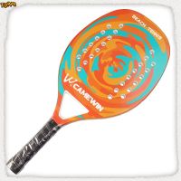 Camewin Professional Full Carbon Beach ไม้เทนนิส Soft EVA Raqueta พร้อมกระเป๋า Unisex อุปกรณ์ Padel Racket