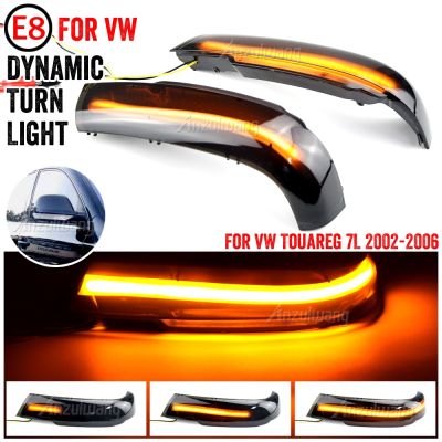 Pair Flowing Led Wing Door Mirrors Turn Signal Light Indicator Repeater Lamp For VW Touareg MKI 7L 02 07 7L6949101 7L6949102