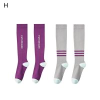 【Sock shop】2คู่เข่าสูงถุงเท้าสไตล์นุ่มลื่นสาวกีฬาวิ่งถุงน่องสำหรับกีฬาถุงเท้าการบีบอัดถุงเท้าการบีบอัด