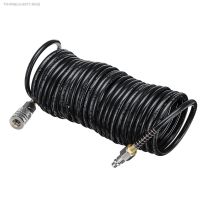 ✖☌◎ 1/4 PE Flexible Compressor Air Pneumatic Hose Durable Practical Pneumatic Easy Apply Extension Inflating Coil Adapter Coupler