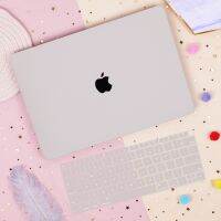 เคสพลาสติกแข็ง สีครีม มีโลโก้ แบบกลวง และ เคสแป้นพิมพ์ สำหรับ Macbook Pro Air M1 13 A2337 A2179 A2338 A2251 A2289 A1706 A1989 A2159 Pro 14 M1 A2442 2021 Pro 16