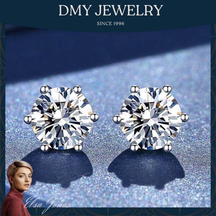 dmy-jewelry-ต่างหูเงินแท้-ต่างหูแฟชั่น-ผญ-ต่างหูเงินแท้100-ต่างหูเพชรแท้-ต่างหูพลอย-รับประกันเพชร-ต่างหูออกงาน-ต่างหู-moissanite-แท้83124