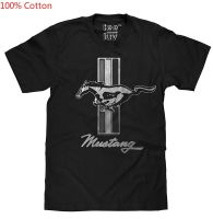 Ford Mustang Logo Tshirt Black Cool Tee Cotton Four Seasons Comfortable Uptake