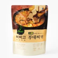 [สินค้าใหม่]cj bibigo spam budae jjigae สแปมบูเดจิเก ซุปเกาหลี อาหารเกาหลี บูเดชิเกแฮมสำเร็จรูป 460g 부대찌개ของแท้จากเกาหลี 100%