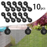 10pcs Sun Shade Net Clip Garden Tools Greenhouse Shade Cloth Fix Clamp Plastic Grommet Fence Netting Installation Hook