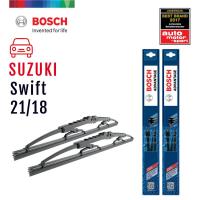 Bosch ใบปัดน้ำฝน Suzuki Swift 1.2i ปี 04 - 10 รุ่น Advantage ขนาด 21 นิ้ว และ 18 นิ้ว คุณภาพสูง ปัดสะอาด ซุซูกิ สวิฟท์ 1.2i