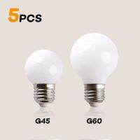 5ชิ้น/ล็อต G45 G60ลูกโลกสีขาวแก้วหลอดไฟ LED E27 E14เอดิสัน5วัตต์หลอดไฟลูกบอลเอดิสัน220V แหล่งอบอุ่นเย็นสีขาวสำหรับโคมไฟจี้รูปโต๊ะ