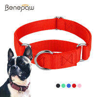 Benepaw ทนทาน Martingale ปลอกคอสุนัขไนลอนปรับนุ่มสบายลูกสุนัขสัตว์เลี้ยงสำหรับสุนัขขนาดเล็กขนาดใหญ่ Traning Control-sdfwerwewewq