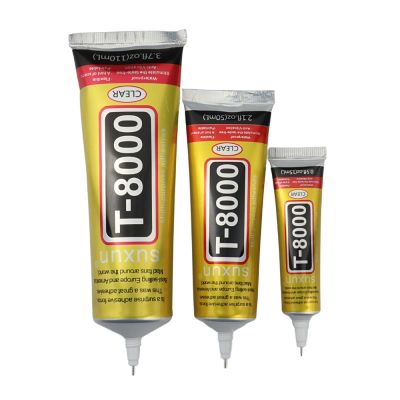 SUXUN T8000 15ML / 50ML/ 110ML Phone Repair Adhesive Clear Contact Glue for Glass Plastic Universal DIY Projects Adhesives Tape