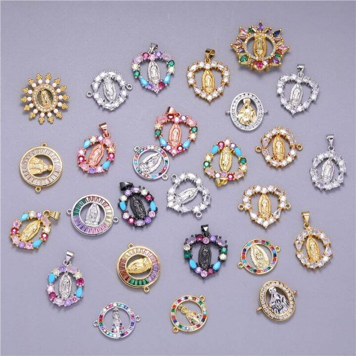 juya-virgin-mary-pendants-christian-connectors-jewelry-making-charms-for-hand-made-womens-bracelet-necklaces-fashion-accessories-diy-accessories-and-o