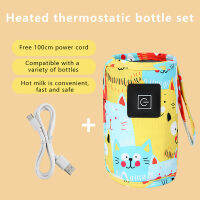 Johor USB Milk Water warmer Travel รถเข็นเด็กฉนวนถุงเด็กทารกทารกทารกทารกทารกขวดนมแบบพกพาอุ่น