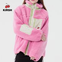 [KIRSH] CHERRY POCKET FLEECE JUMPER |22AW | FLEECE  JUMPER | Women ZIP UP HOODIE | ZIP UP | Hoodie women |Korean Style | Hoodie for girl | Hoodie cute | Korean fashion