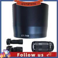 QIANGNAN6 ABS ม่านบังแดดสำหรับเปลี่ยนเลนส์กล้องถ่ายรูปฮู้ดกล้องสีดำ ET-74B เลนส์ฮูดสำหรับ Canon R RP Ra R5อุปกรณ์เสริมกล้อง R3 R6