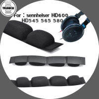 เหมาะสำหรับ HD650 Sennheiser แผ่นสำลีฟองน้ำรองหูฟังชนิด HD545 HD545 HD581 HD600