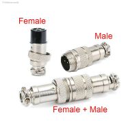 ♞◊ GX16 Aviation Plug Socket 2/3/4/5/6/7/8 Pin 16mm Male/Female/Set Wire Panel Circular Connector Copper Alloy Inline Cable Jointer