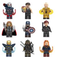 Compatible with LEGO Avengers building block minifigures Captain America Thor Iron Man Captain Marvel building toys