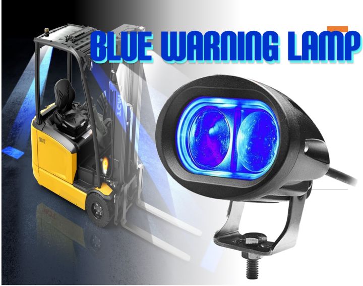 blue-led-warning-signal-lamp-forklift-truck-work-spot-safety-light-car-ไฟส่องท้ายรถโฟร์คลิฟท์-แท้-100-โดย-ไทยเหรียญฟอคลิฟท์-จัดส่งฟรี-มีบริการติดตั้งโดยช่างผู้ชำนาญ