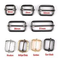 【YF】 10pcs/pack Metal Slides Tri-Glides Wire-Formed Roller Pin Buckles Strap Slider Adjuster