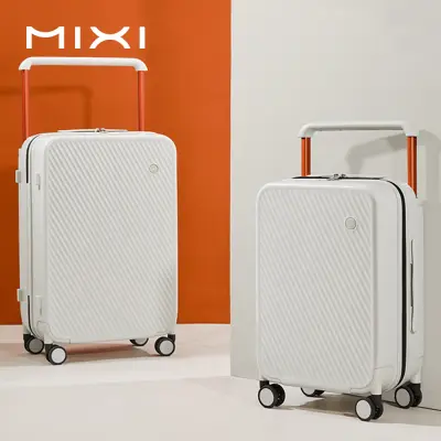 Mixi ใหม่กระเป๋าล้อลากด้านกว้าง24นิ้วความจุมากกระเป๋าเดินทางสำหรับผู้หญิงกระเป๋าล้อลากขนาด20นิ้วกระเป๋าเดินทางต้านเชื้อแบคทีเรียเคสสำหรับผู้ชาย TSA รหัสผ่าน M9276