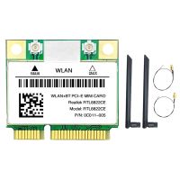 RTL8822CE WiFi Card+2XAntenna 1200Mbps 2.4G+5Ghz 802.11AC Network Mini PCIe BT 5.0 Support Laptop/PC Windows 10/11