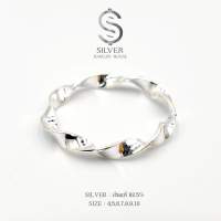 แหวนเกลียวแบบหนาเงินแท้ 92.5% Sterling silver ring