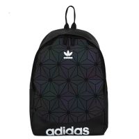 【Ready】? Clover diamond-shaped reflective schoolbag male high school student campus sports backpack geometric diamond bag large-capacity computer bag