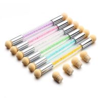 (Rui baoG)เล็บแปรงชุดเครื่องมืออะคริลิยูวีเจลสร้างภาพวาดวาดแปรงปากกาหนังกำพร้า Pusher เครื่องมือที่มีสีสัน