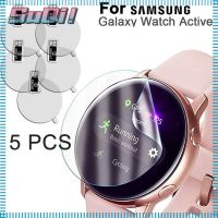 ❅ 5 Pcs Soft TPU Clear Full Coverage Ultra Thin Smart Watch Film Cover Screen Protector For Samsung Galaxy Watch Active