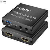 4K HDMI การ์ดบันทึกวิดีโอ1080P เกมกระดานการ์ดบันทึกอุปกรณ์กล่องบันทึก2.0 USB สำหรับการบันทึกวิดีโอสตรีมมิ่งสดแบบวนออก