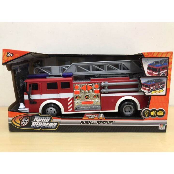 [original] Toy State Road Rippers Rush & Rescue Fire Truck With Sounds 