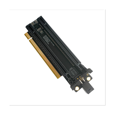 PCI-E 4.0 X16 1 to 2 Expansion Card Gen4 Split Card PCIe-Bifurcation X16 to X8X8 with 20mm Spaced Slots CPU4P