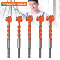 Just-In Woodworking Hole Opener Milling Cutter Alloy Thread Hexagon Handle Wind Wood Door Lock Plastic Board Drilling Bit Hard Alloy Hinge Masonry Drill Bit Set Wood Splitter Drill Bit Wood Splitting Drill Bit Woodworking Wood Splitter Drill