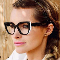 Femal Cat Eye Anti Blue Light Optical Glasses Frames New Style Women Plastic Titanium Fashion Computer Eyeglasses 60013