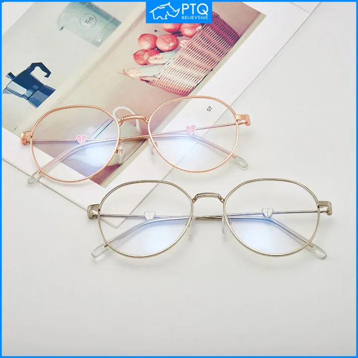 PTQ Myopia Glasses Anti Blue Light Computer Glasses Girl Student ...