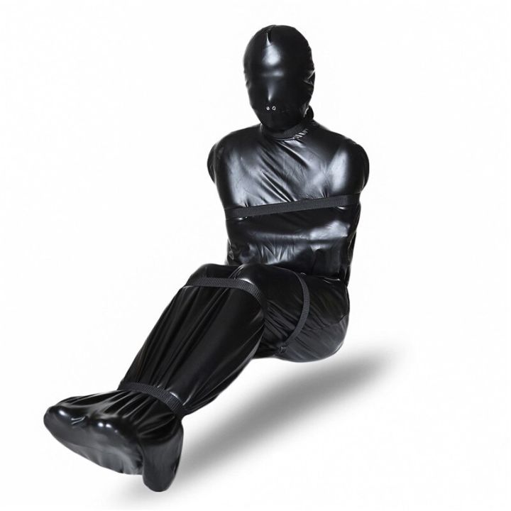 full-body-cover-bodysuit-faux-leather-bandage-jumpsuit-gay-costume-sexy-lingerie-tight-bdsm-bondage-bag-gay-restraint-kit-slave