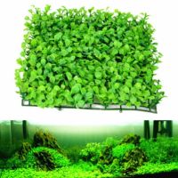 hot【cw】 Artificial Emulational Lawn Aquarium Plastic Hotel