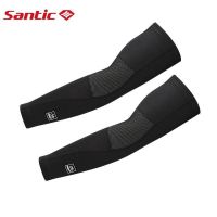 ✸✹☊ Santic Men Women Cycling Arm Warmers Winter Windproof Thermal Fleece Bicycle Bike Arm Sleeves