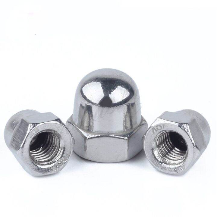 1-2pcs-m8-m10-m12-m14-m16-m18-m20-m24-pitch-1-1-25-1-5-2mm-304-stainless-steel-fine-thread-nuts-cap-nuts-nails-screws-fasteners