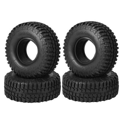 4PCS 100mm 1.9 Rubber Tire Wheel Tyre for 1/10 RC Crawler Car Traxxas TRX4 D90 Axial SCX10 II III Wraith Redcat MST