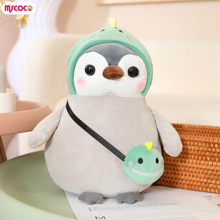 MSCOCO Lovely Penguin Plush Pillow Stuffed Doll Lovely Highquality