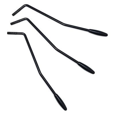 3 Pieces 6Mm Thread Tremolo Arm Whammy Bar for Fender Stratocaster Electric Guitar Tremolo System Guitar Replacement Accessories Black