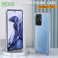 Lenuo ถุงลมนิรภัยกันกระแทกเคสโทรศัพท์สำหรับ Xiaomi 11T / Mi 11T Pro ปลอกซิลิโคนหรูหราฝาหลังเคสใส