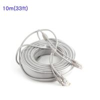 เครือข่ายเฝ้าระวังปลอก33ft พร้อมกล้องวงจรปิด12V 10ม. สำหรับ CAT5ไฟฟ้า/สาย5e RJ45ต่อกล้องวงจรปิด DC 2.1X5.5มม. ขั้วต่อไฟฟ้า NVR