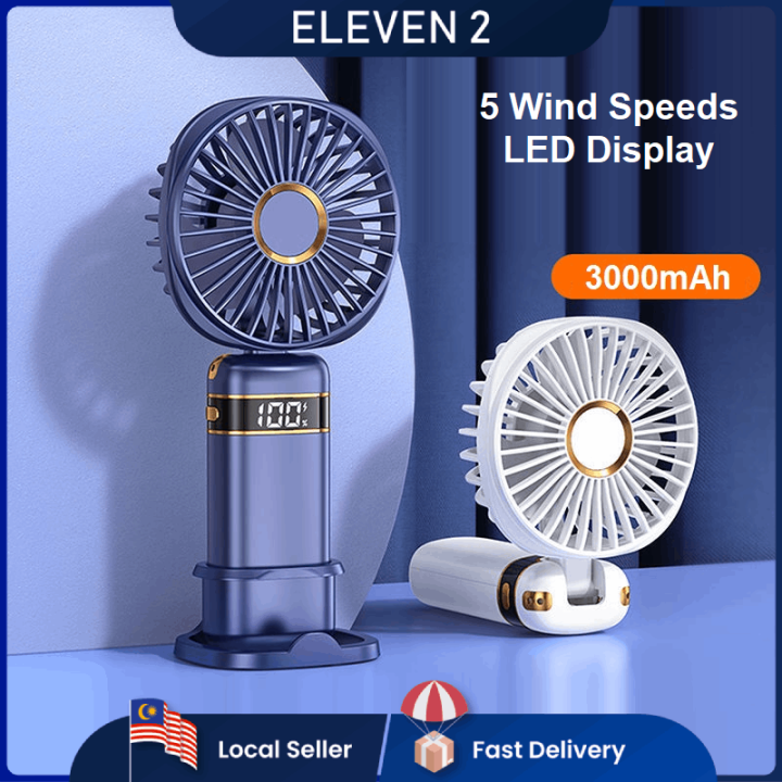 ELEVEN 2 Portable Fan Mini Fans 3000mAh Handheld Table Desk Personal