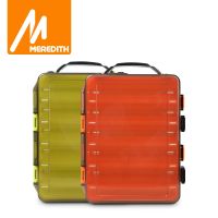 12 amp;14 Room Convenient Sided Fishing Tackle Box Compartments Bait Lure Hook Storage Box Fishing Accessories Plastic Storage Case